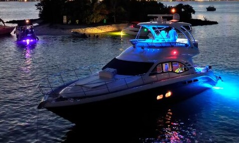 night yacht party miami